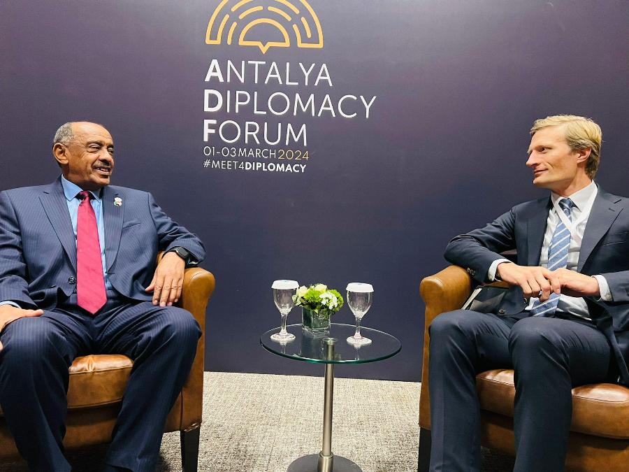 Sudan FM meets WFP Deputy Director on the sidelines of Antala Diplomacy Forum on Feb